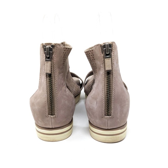 Eileen Fisher Shoes Womens 9 Sport Sandals Leather Zip Ankle Strap Open Toe - Picture 7 of 9